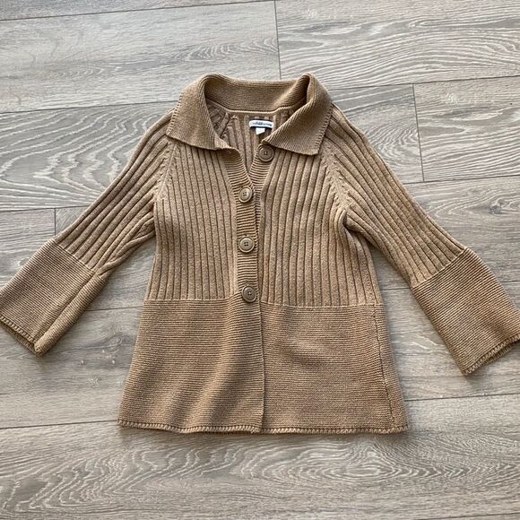 Peplum bell sleeve cardigan  - Picture 2 of 3